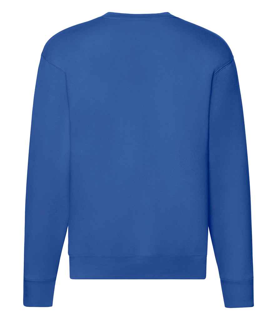 Fruit of the Loom Premium Drop Shoulder Sweatshirt in by Fruit of the Loom — Custom branded clothing by Print Press, featuring premium embroidery produced in our specialist print lab in the UK.