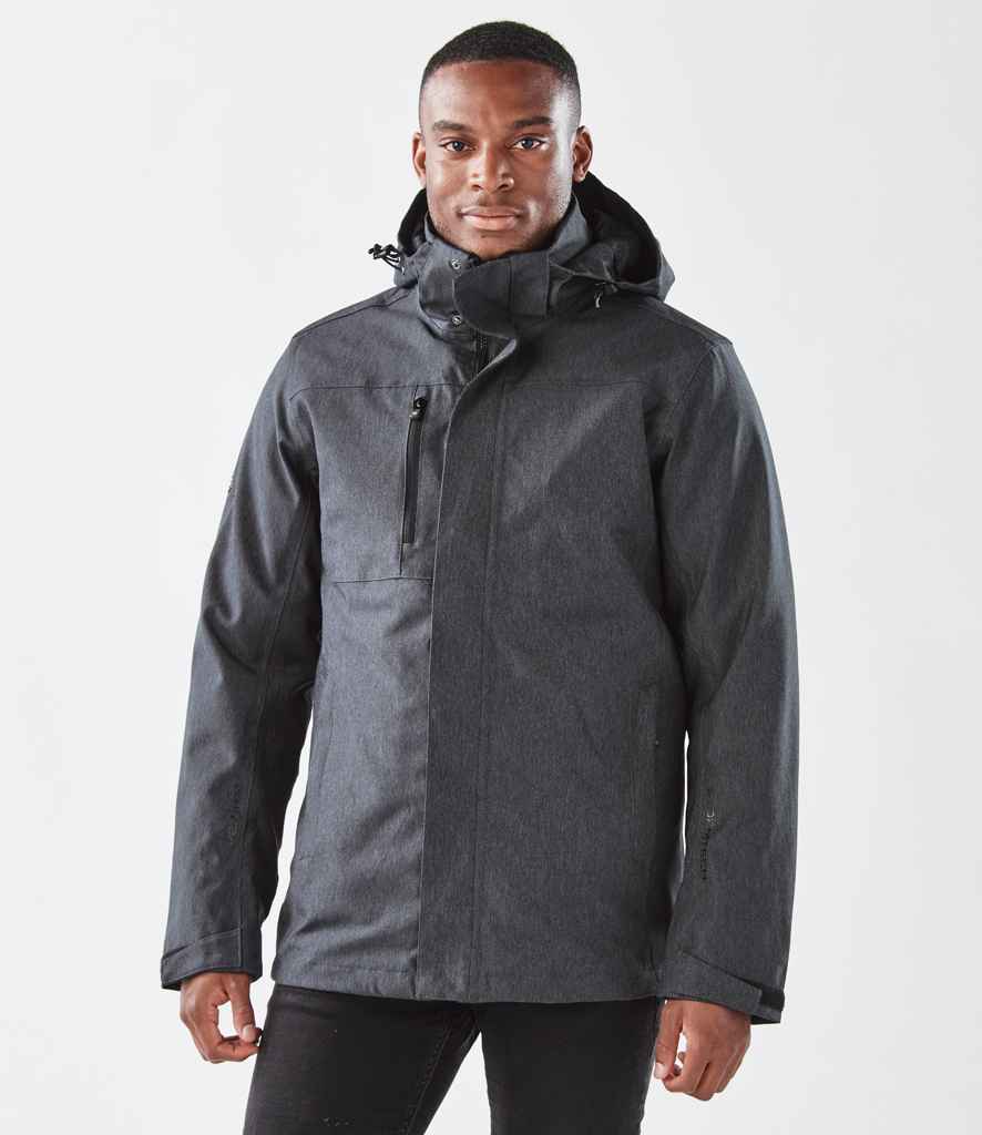 Stormtech Avalanche System 3-in-1 Jacket in Charcoal Twill by Stormtech — Custom branded clothing by Print Press, featuring premium embroidery produced in our specialist print lab in the UK.