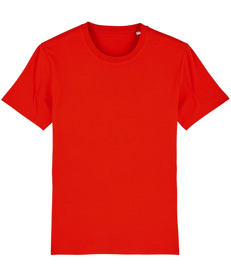 Unisex Creator Iconic T-Shirt (Sttu755) - (5th Colours) in Bright Red by StanleyStella — Custom branded clothing by Print Press, featuring premium embroidery produced in our specialist print lab in the UK.