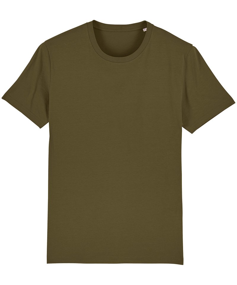 Unisex Creator Iconic T-Shirt (Sttu755) - (5th Colours) in British Khaki by StanleyStella — Custom branded clothing by Print Press, featuring premium embroidery produced in our specialist print lab in the UK.