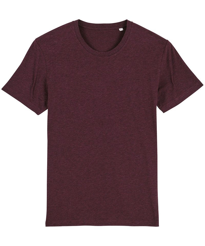 Unisex Creator Iconic T-Shirt (Sttu755) - (3rd Colours) in Heather Grape Red by StanleyStella — Custom branded clothing by Print Press, featuring premium embroidery produced in our specialist print lab in the UK.