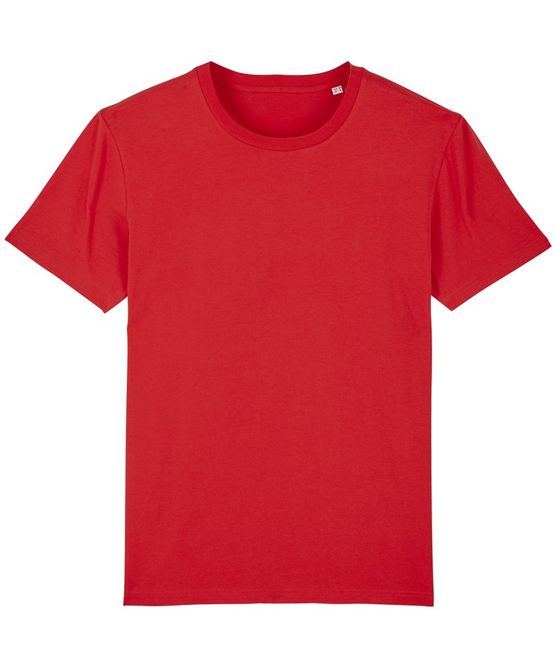 Unisex Creator Iconic T-Shirt (Sttu755) in Red by StanleyStella — Custom branded clothing by Print Press, featuring premium embroidery produced in our specialist print lab in the UK.