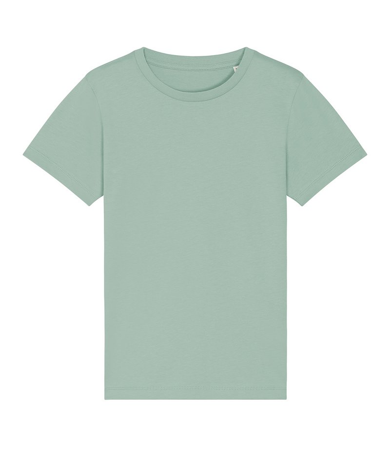 Kids Mini Creator Iconic T-Shirt (Sttk909) - (3rd Colours) in Aloe by StanleyStella — Custom branded clothing by Print Press, featuring premium embroidery produced in our specialist print lab in the UK.