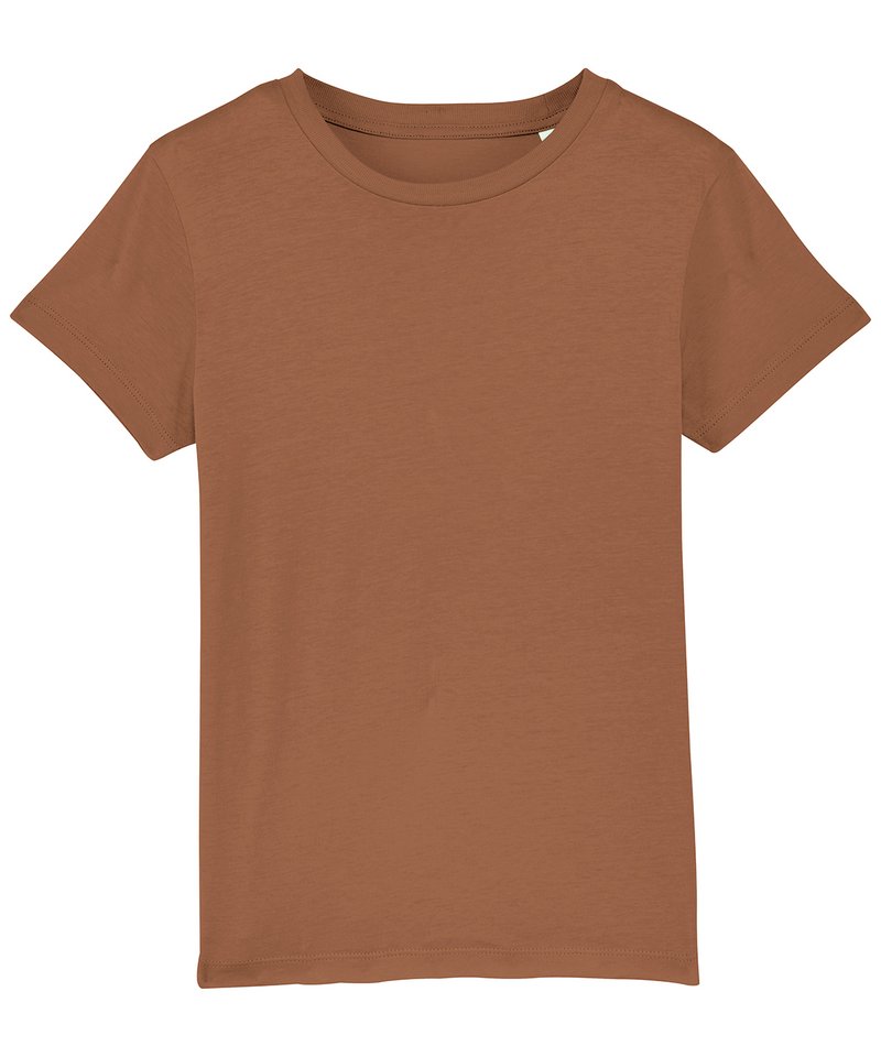 Kids Mini Creator Iconic T-Shirt (Sttk909) - (2nd Colours) in Caramel by StanleyStella — Custom branded clothing by Print Press, featuring premium embroidery produced in our specialist print lab in the UK.