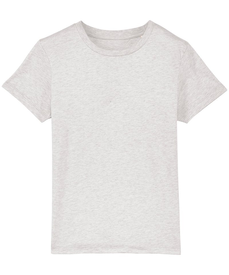 Kids Mini Creator Iconic T-Shirt (Sttk909) - (2nd Colours) in Cream Heather Grey by StanleyStella — Custom branded clothing by Print Press, featuring premium embroidery produced in our specialist print lab in the UK.