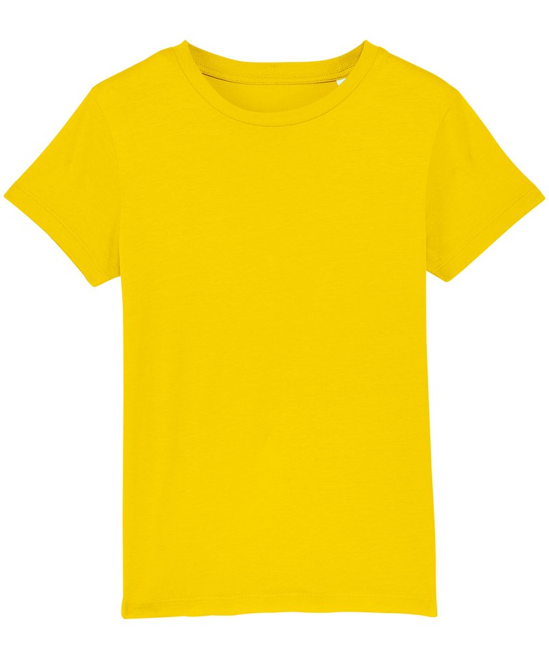 Kids Mini Creator Iconic T-Shirt (Sttk909) - (2nd Colours) in Golden Yellow by StanleyStella — Custom branded clothing by Print Press, featuring premium embroidery produced in our specialist print lab in the UK.