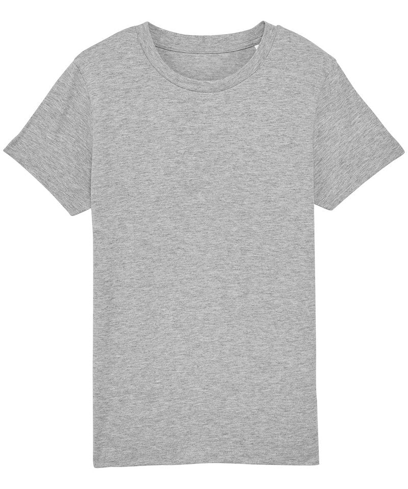 Kids Mini Creator Iconic T-Shirt (Sttk909) - (2nd Colours) in Heather Grey by StanleyStella — Custom branded clothing by Print Press, featuring premium embroidery produced in our specialist print lab in the UK.