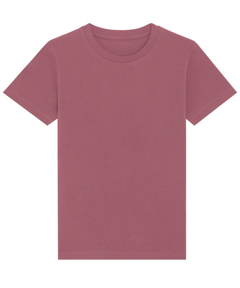 Kids Mini Creator Iconic T-Shirt (Sttk909) - (2nd Colours) in Hibiscus Rose by StanleyStella — Custom branded clothing by Print Press, featuring premium embroidery produced in our specialist print lab in the UK.