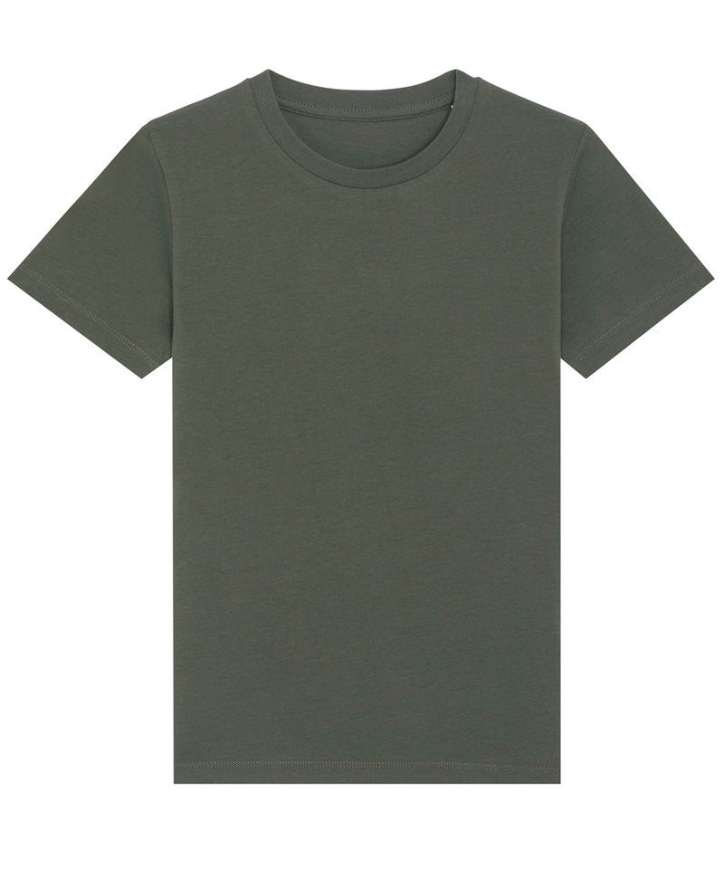 Kids Mini Creator Iconic T-Shirt (Sttk909) - (2nd Colours) in Khaki by StanleyStella — Custom branded clothing by Print Press, featuring premium embroidery produced in our specialist print lab in the UK.