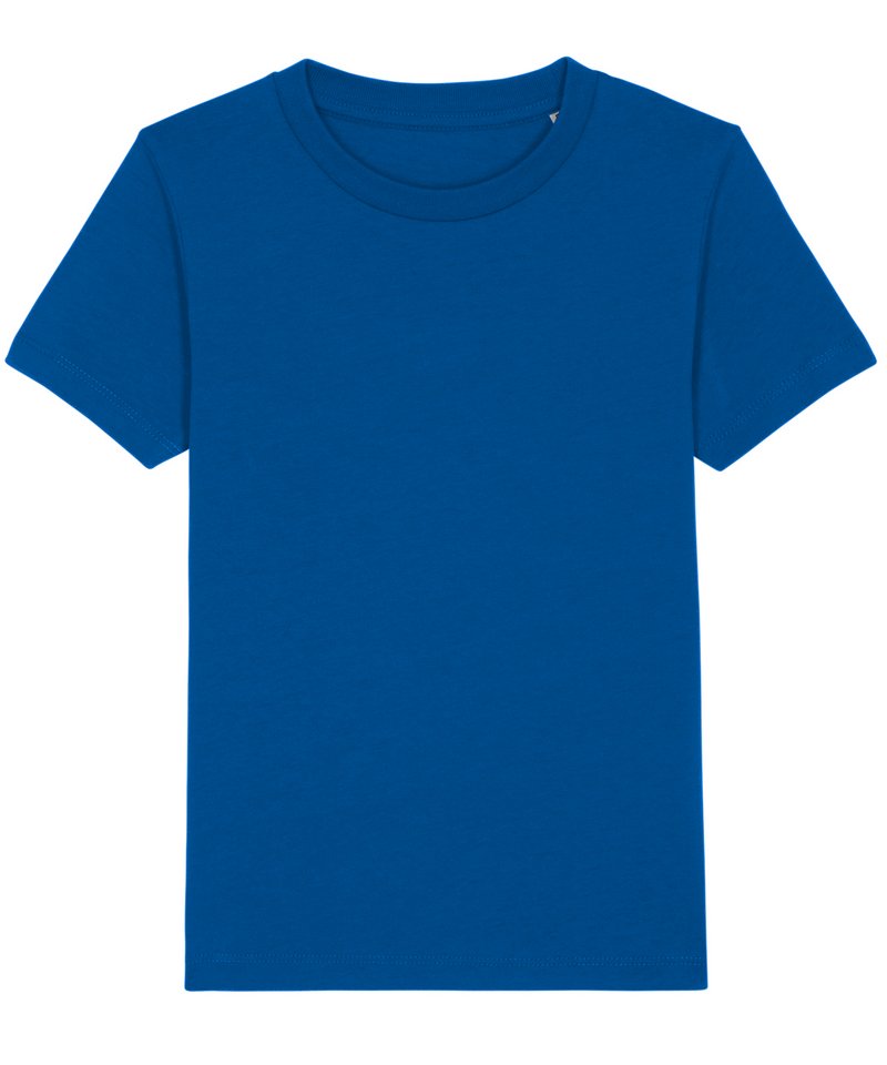 Kids Mini Creator Iconic T-Shirt (Sttk909) in Majorelle Blue by StanleyStella — Custom branded clothing by Print Press, featuring premium embroidery produced in our specialist print lab in the UK.