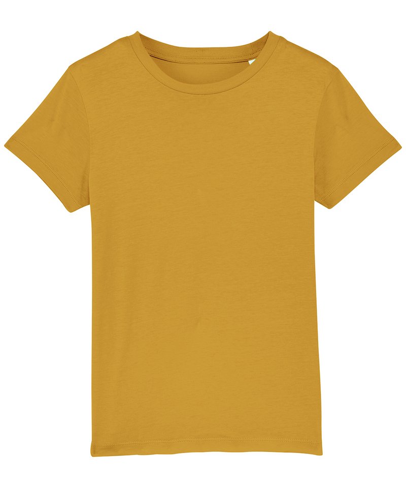 Kids Mini Creator Iconic T-Shirt (Sttk909) in Ochre by StanleyStella — Custom branded clothing by Print Press, featuring premium embroidery produced in our specialist print lab in the UK.