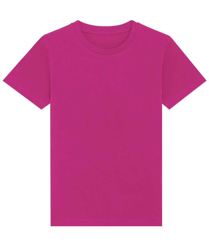 Kids Mini Creator Iconic T-Shirt (Sttk909) in Orchid Flower by StanleyStella — Custom branded clothing by Print Press, featuring premium embroidery produced in our specialist print lab in the UK.