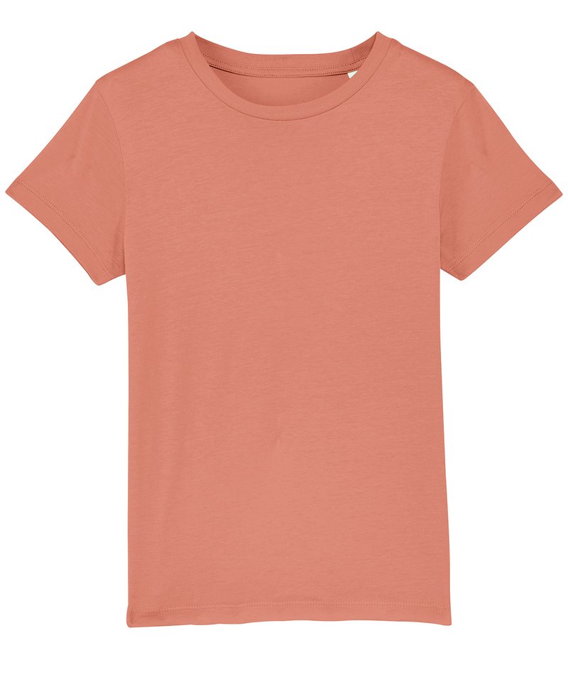 Kids Mini Creator Iconic T-Shirt (Sttk909) in Rose Clay by StanleyStella — Custom branded clothing by Print Press, featuring premium embroidery produced in our specialist print lab in the UK.