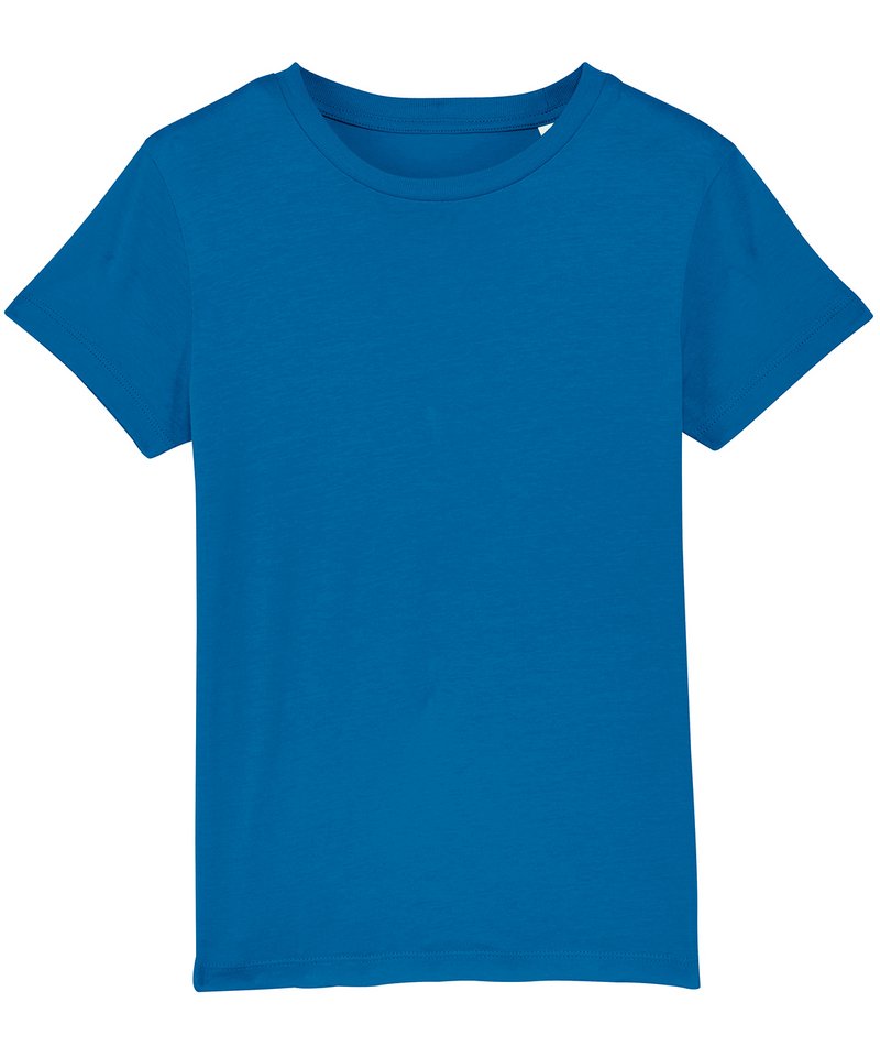 Kids Mini Creator Iconic T-Shirt (Sttk909) in Royal Blue by StanleyStella — Custom branded clothing by Print Press, featuring premium embroidery produced in our specialist print lab in the UK.