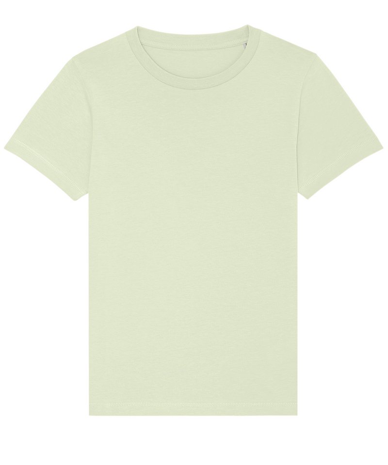 Kids Mini Creator Iconic T-Shirt (Sttk909) in Stem Green by StanleyStella — Custom branded clothing by Print Press, featuring premium embroidery produced in our specialist print lab in the UK.