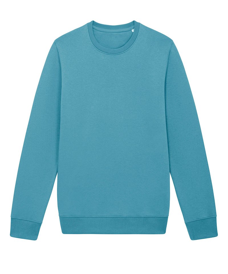 Unisex Changer Iconic Crew Neck Sweatshirt (Stsu823) - (3rd Colours) in Atlantic Blue by StanleyStella — Custom branded clothing by Print Press, featuring premium embroidery produced in our specialist print lab in the UK.