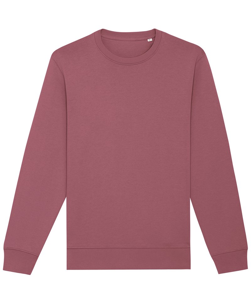 Unisex Changer Iconic Crew Neck Sweatshirt (Stsu823) - (2nd Colours) in Hibiscus Rose by StanleyStella — Custom branded clothing by Print Press, featuring premium embroidery produced in our specialist print lab in the UK.