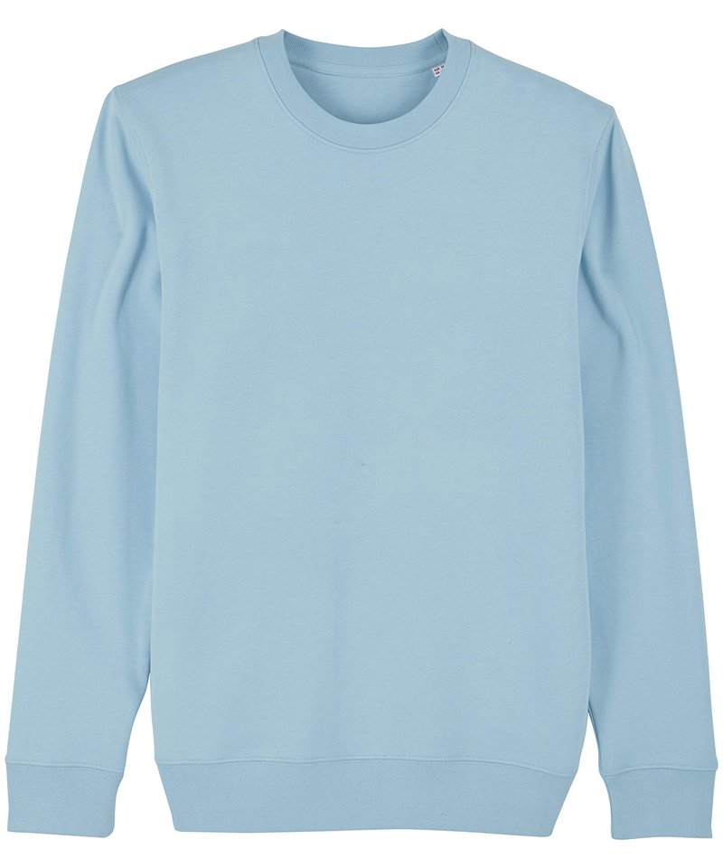 Unisex Changer Iconic Crew Neck Sweatshirt (Stsu823) in Sky Blue by StanleyStella — Custom branded clothing by Print Press, featuring premium embroidery produced in our specialist print lab in the UK.