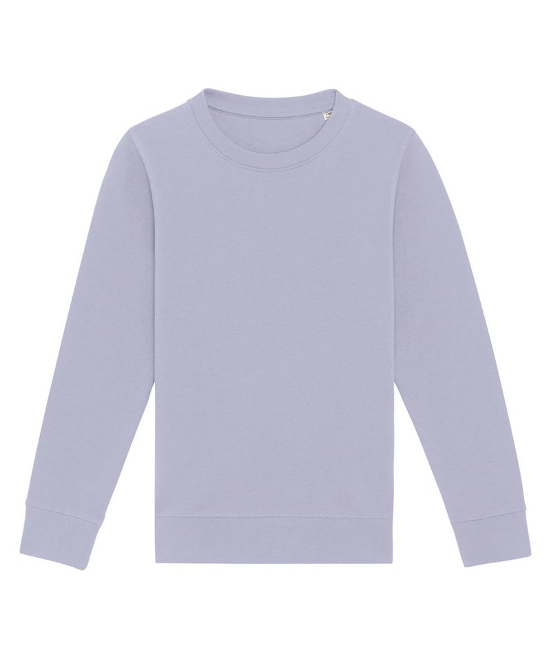 Kids Mini Changer Iconic Crew Neck Sweatshirt (Stsk913) in Lavender by StanleyStella — Custom branded clothing by Print Press, featuring premium embroidery produced in our specialist print lab in the UK.