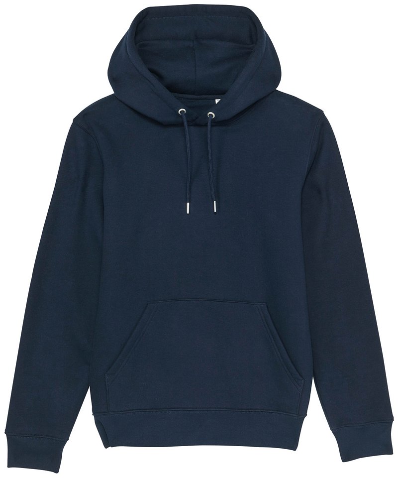 Unisex Cruiser Iconic Hoodie Sweatshirt (Stsu822) - (3rd Colours) in French Navy by StanleyStella — Custom branded clothing by Print Press, featuring premium embroidery produced in our specialist print lab in the UK.