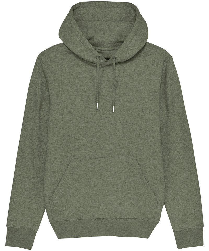 Unisex Cruiser Iconic Hoodie Sweatshirt (Stsu822) - (2nd Colours) in Mid Heather Khaki by StanleyStella — Custom branded clothing by Print Press, featuring premium embroidery produced in our specialist print lab in the UK.