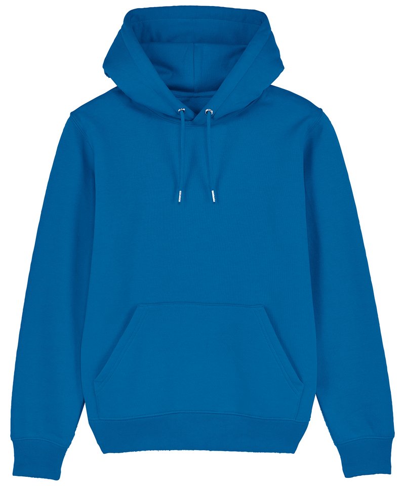 Unisex Cruiser Iconic Hoodie Sweatshirt (Stsu822) in Royal Blue by StanleyStella — Custom branded clothing by Print Press, featuring premium embroidery produced in our specialist print lab in the UK.