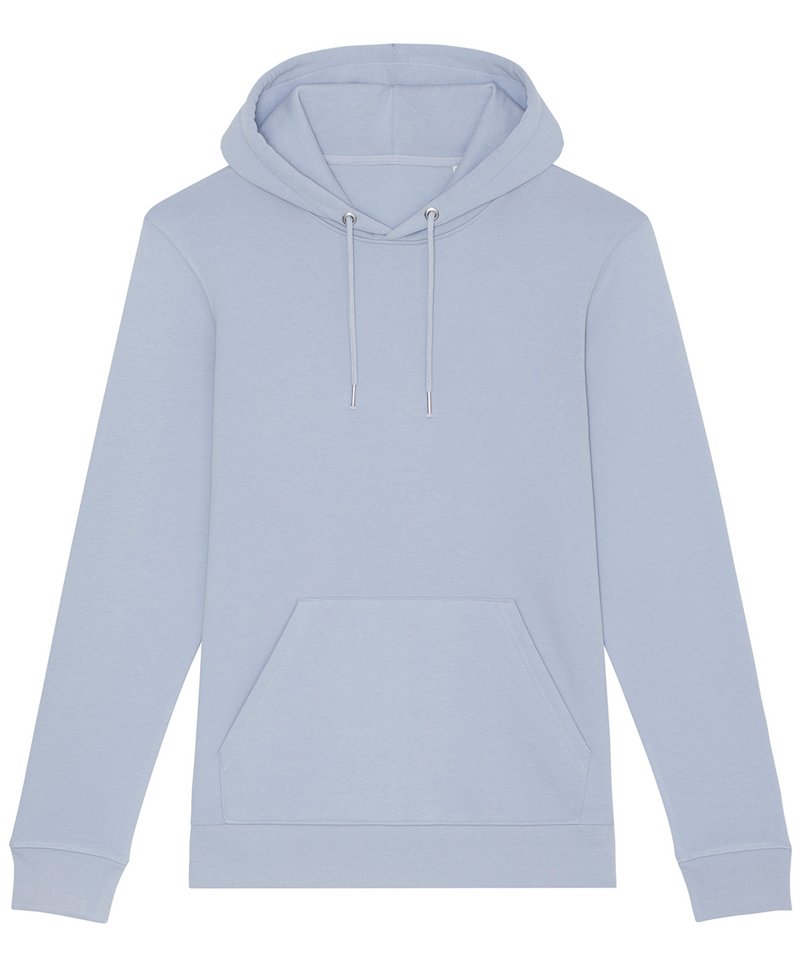 Unisex Cruiser Iconic Hoodie Sweatshirt (Stsu822) in Serene Blue by StanleyStella — Custom branded clothing by Print Press, featuring premium embroidery produced in our specialist print lab in the UK.