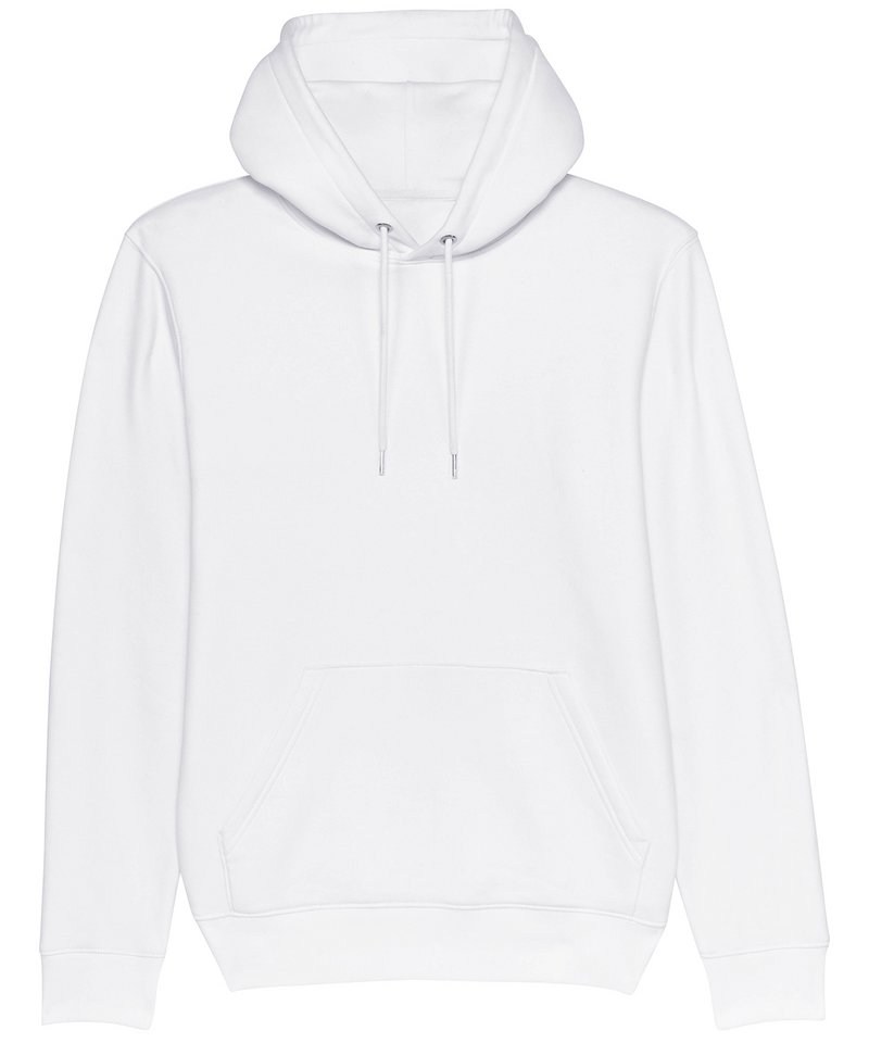 Unisex Cruiser Iconic Hoodie Sweatshirt (Stsu822) in White by StanleyStella — Custom branded clothing by Print Press, featuring premium embroidery produced in our specialist print lab in the UK.