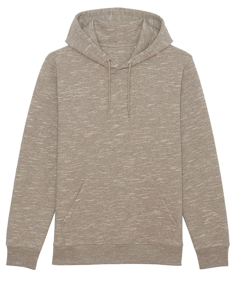 Unisex Cruiser Iconic Hoodie Sweatshirt (Stsu822) in Wooden Heather by StanleyStella — Custom branded clothing by Print Press, featuring premium embroidery produced in our specialist print lab in the UK.