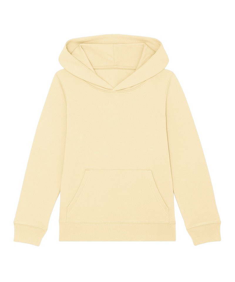Kids Mini Cruiser Iconic Hoodie Sweatshirt (Stsk911) in Butter by StanleyStella — Custom branded clothing by Print Press, featuring premium embroidery produced in our specialist print lab in the UK.