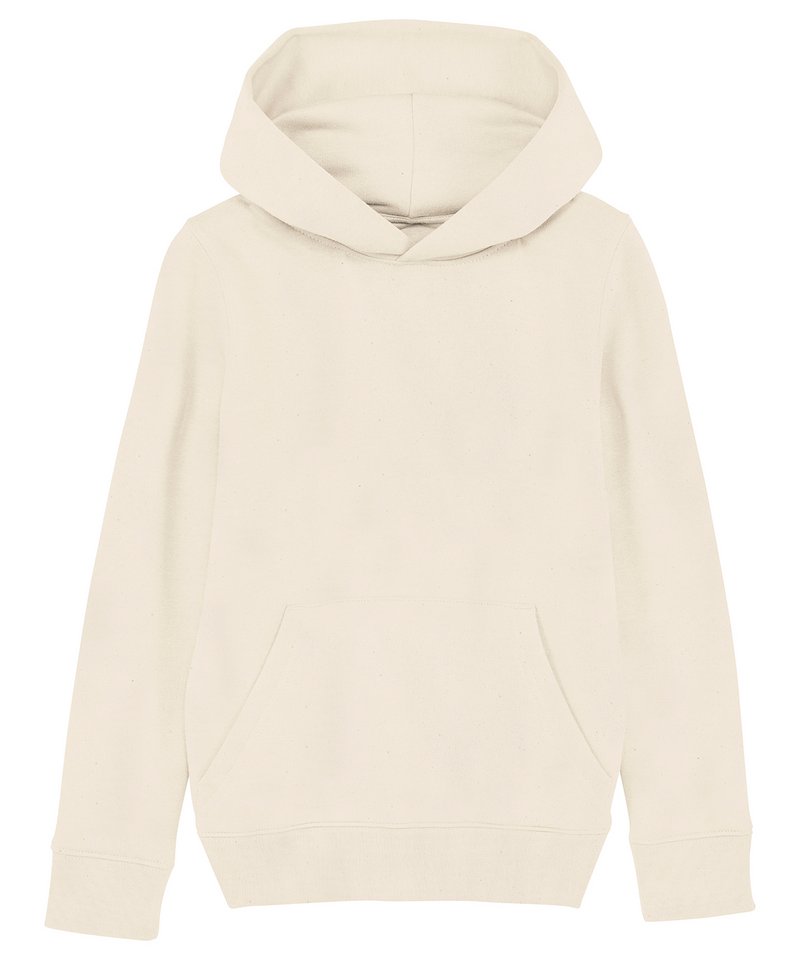 Kids Mini Cruiser Iconic Hoodie Sweatshirt (Stsk911) in Natural Raw by StanleyStella — Custom branded clothing by Print Press, featuring premium embroidery produced in our specialist print lab in the UK.