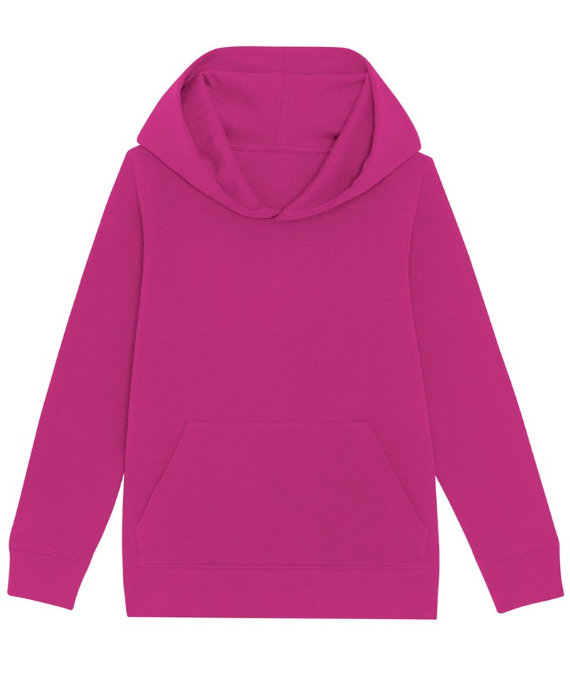 Kids Mini Cruiser Iconic Hoodie Sweatshirt (Stsk911) in Orchid Flower by StanleyStella — Custom branded clothing by Print Press, featuring premium embroidery produced in our specialist print lab in the UK.