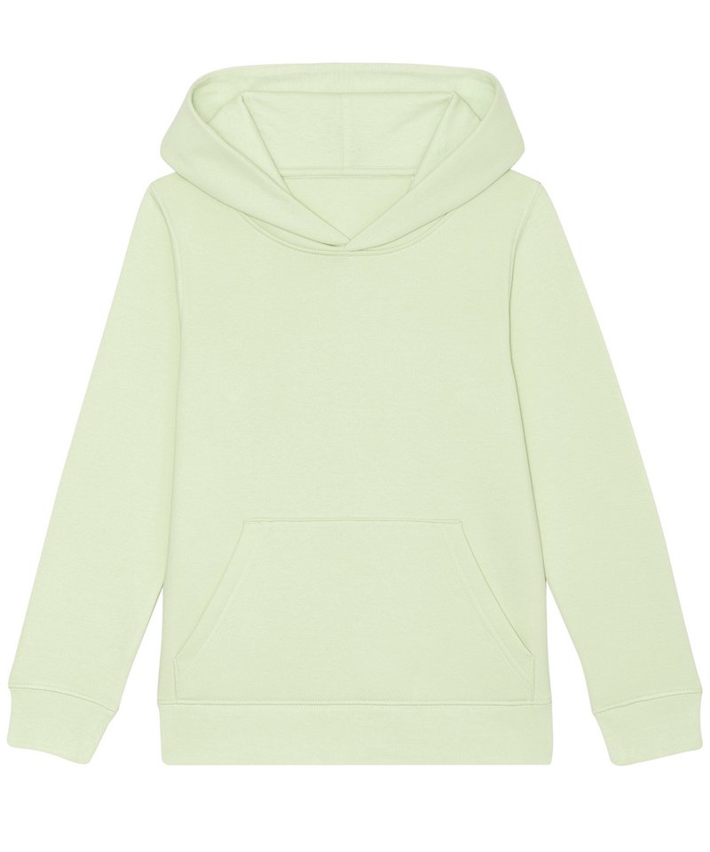 Kids Mini Cruiser Iconic Hoodie Sweatshirt (Stsk911) in Stem Green by StanleyStella — Custom branded clothing by Print Press, featuring premium embroidery produced in our specialist print lab in the UK.
