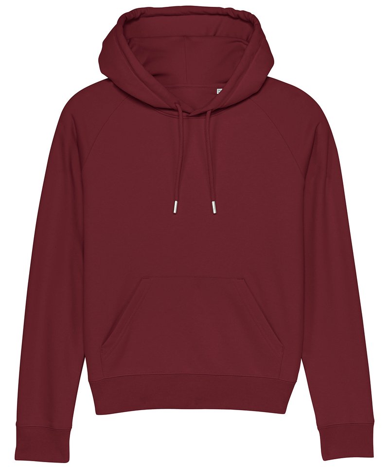 Women's Stella Trigger Iconic Hoodie Sweatshirt (Stsw148) in Burgundy by StanleyStella — Custom branded clothing by Print Press, featuring premium embroidery produced in our specialist print lab in the UK.
