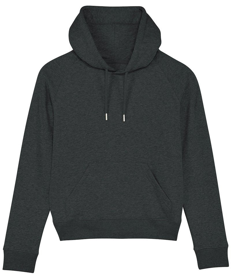 Women's Stella Trigger Iconic Hoodie Sweatshirt (Stsw148) in Dark Heather Grey by StanleyStella — Custom branded clothing by Print Press, featuring premium embroidery produced in our specialist print lab in the UK.