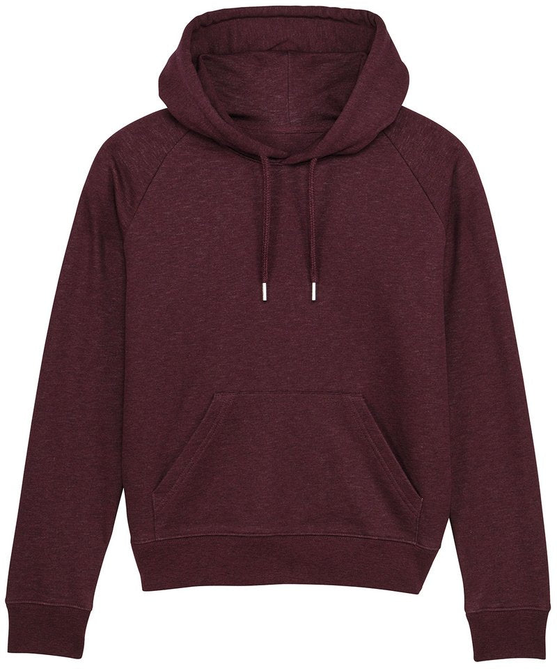 Women's Stella Trigger Iconic Hoodie Sweatshirt (Stsw148) in Heather Grape Red by StanleyStella — Custom branded clothing by Print Press, featuring premium embroidery produced in our specialist print lab in the UK.