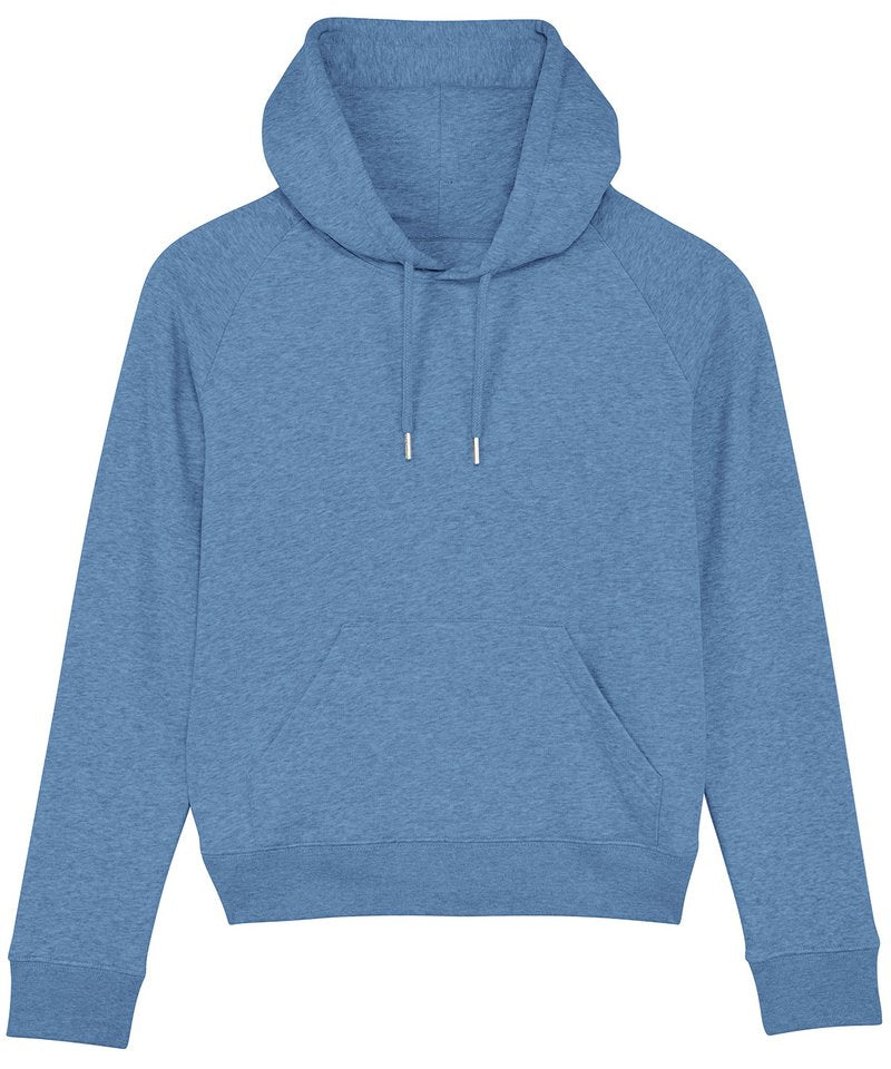 Women's Stella Trigger Iconic Hoodie Sweatshirt (Stsw148) in Mid Heather Blue by StanleyStella — Custom branded clothing by Print Press, featuring premium embroidery produced in our specialist print lab in the UK.