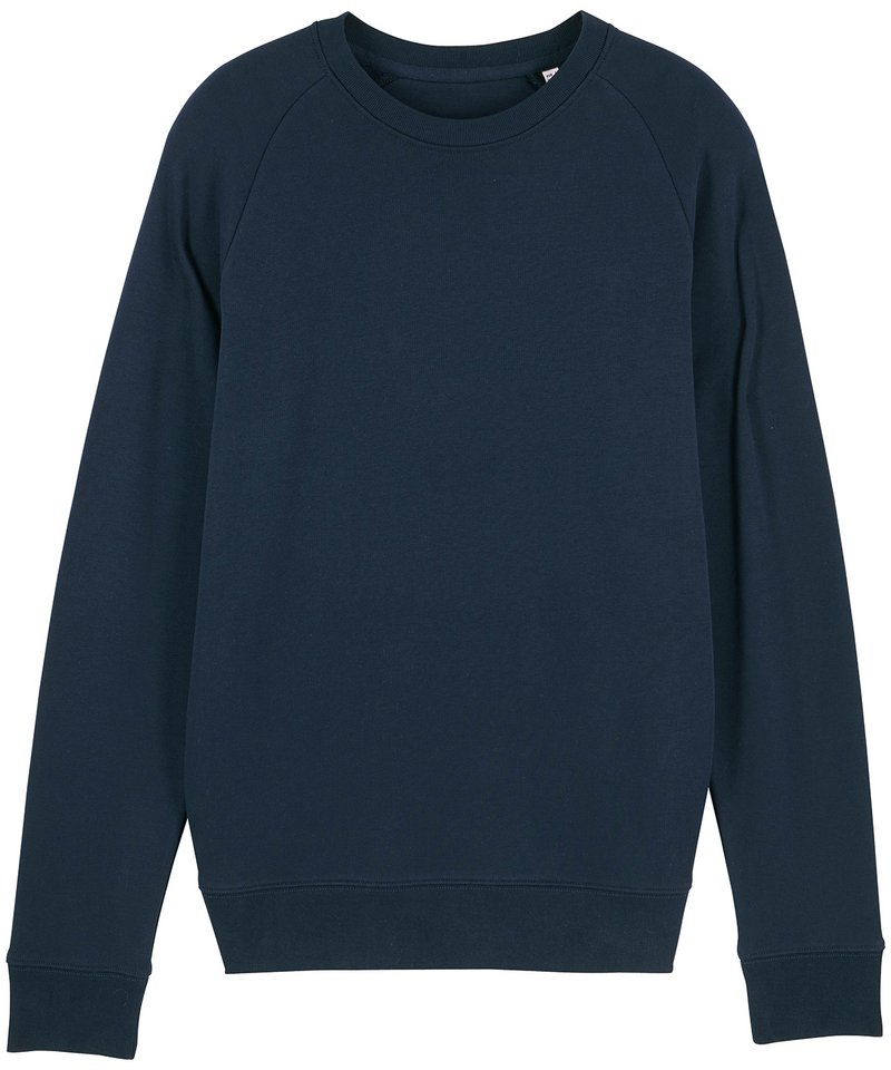 Stroller, Unisex Iconic Crew Neck Sweatshirt (Stsm567) in French Navy by StanleyStella — Custom branded clothing by Print Press, featuring premium embroidery produced in our specialist print lab in the UK.