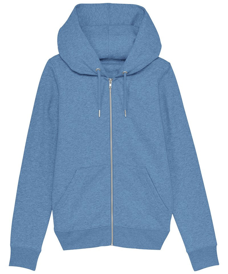 Women's Stella Editor Iconic Zip-Thru Hoodie Sweatshirt (Stsw149) in by StanleyStella — Custom branded clothing by Print Press, featuring premium embroidery produced in our specialist print lab in the UK.