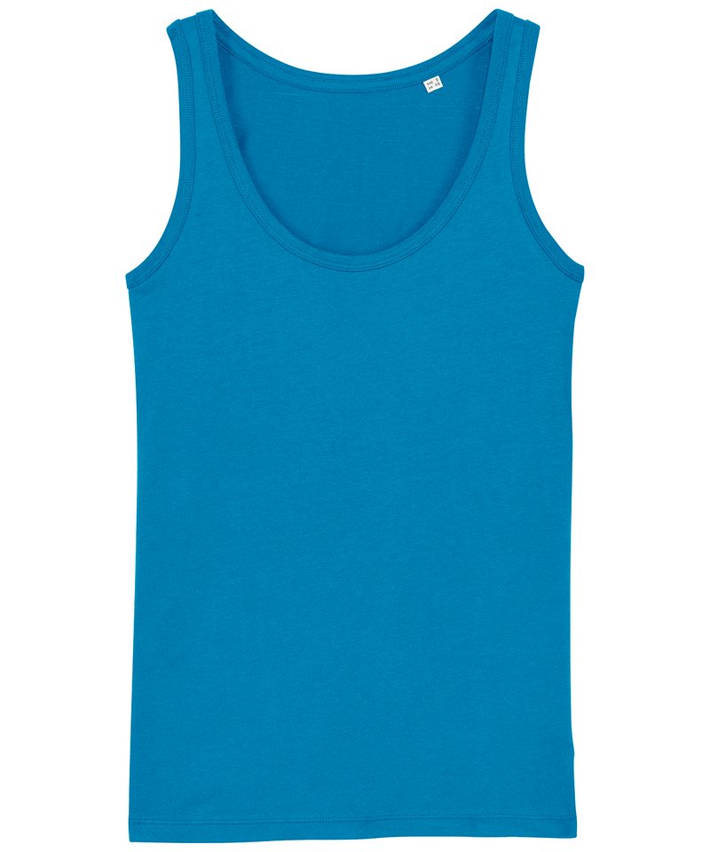 Women's Stella Dreamer Iconic Tank Top (Sttw013) in Azur by StanleyStella — Custom branded clothing by Print Press, featuring premium embroidery produced in our specialist print lab in the UK.