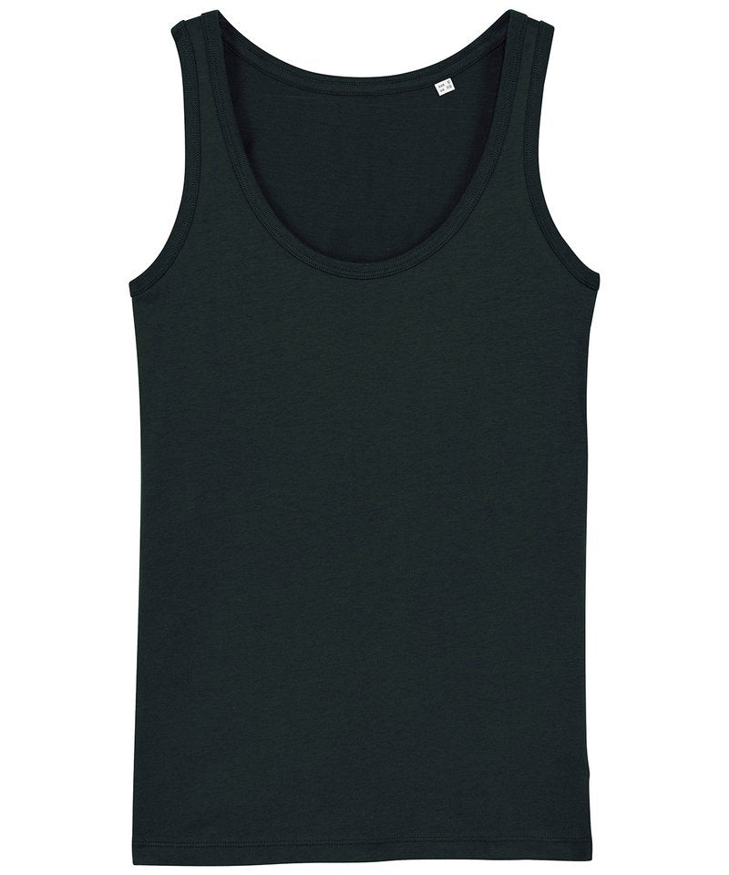 Women's Stella Dreamer Iconic Tank Top (Sttw013) in Black by StanleyStella — Custom branded clothing by Print Press, featuring premium embroidery produced in our specialist print lab in the UK.
