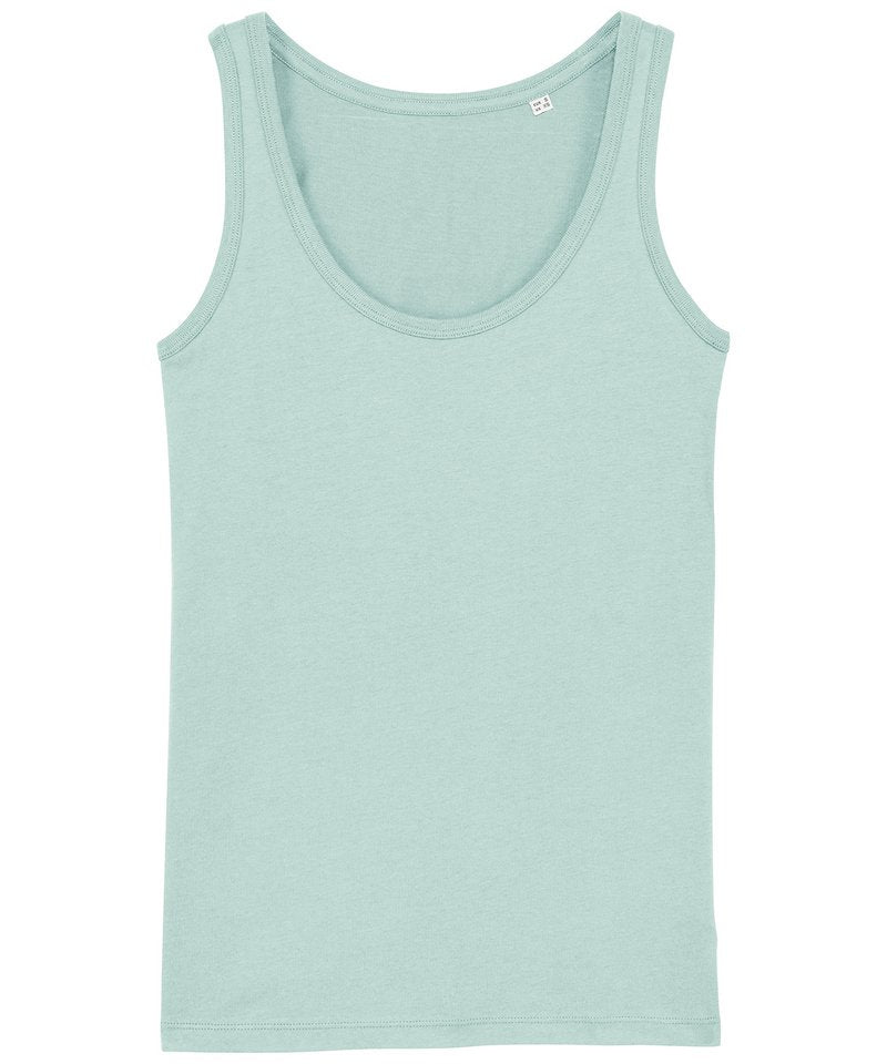 Women's Stella Dreamer Iconic Tank Top (Sttw013) in Caribbean Blue by StanleyStella — Custom branded clothing by Print Press, featuring premium embroidery produced in our specialist print lab in the UK.