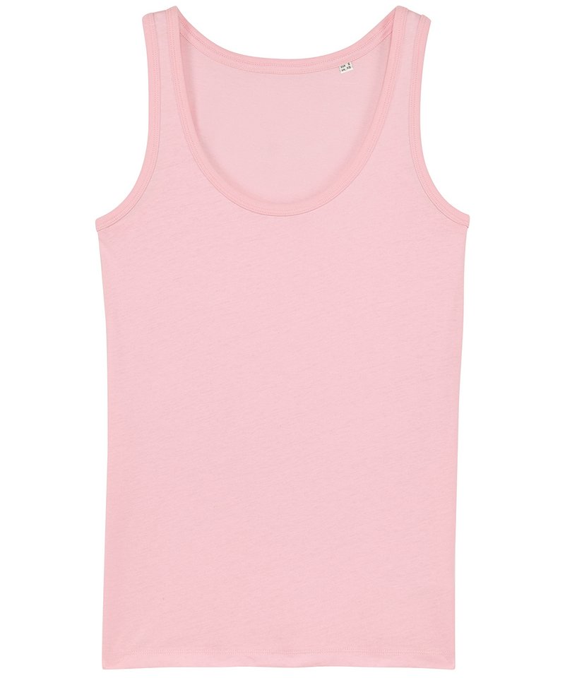 Women's Stella Dreamer Iconic Tank Top (Sttw013) in Cotton Pink by StanleyStella — Custom branded clothing by Print Press, featuring premium embroidery produced in our specialist print lab in the UK.