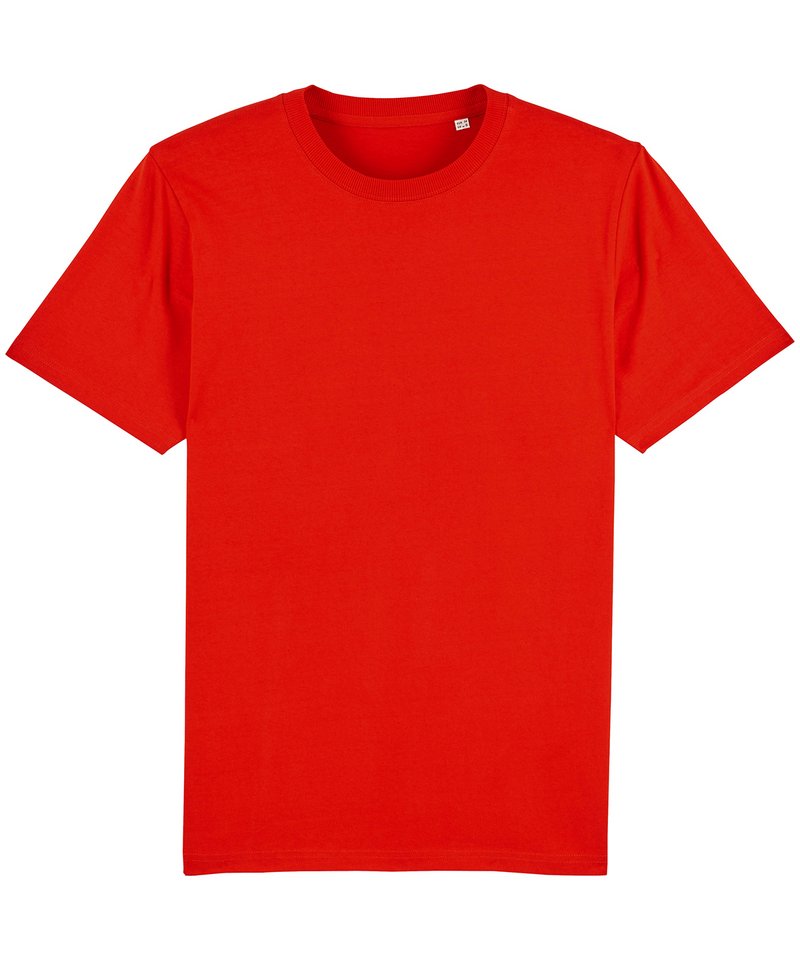 Sparker, Unisex Heavy T-Shirt (Sttm559) in Bright Red by StanleyStella — Custom branded clothing by Print Press, featuring premium embroidery produced in our specialist print lab in the UK.