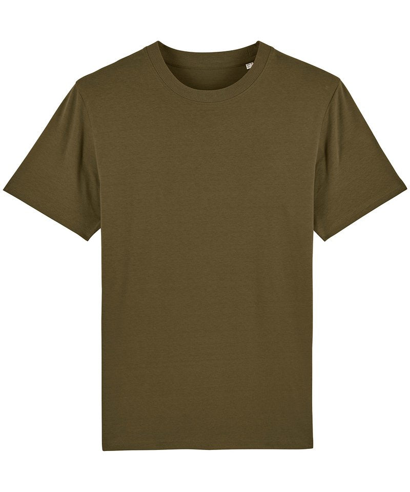 Sparker, Unisex Heavy T-Shirt (Sttm559) in British Khaki by StanleyStella — Custom branded clothing by Print Press, featuring premium embroidery produced in our specialist print lab in the UK.