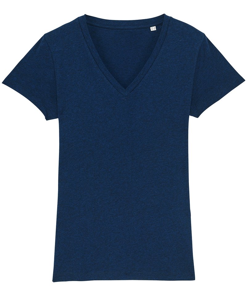 Women's Stella Evoker V-Neck T-Shirt (Sttw023) in by StanleyStella — Custom branded clothing by Print Press, featuring premium embroidery produced in our specialist print lab in the UK.