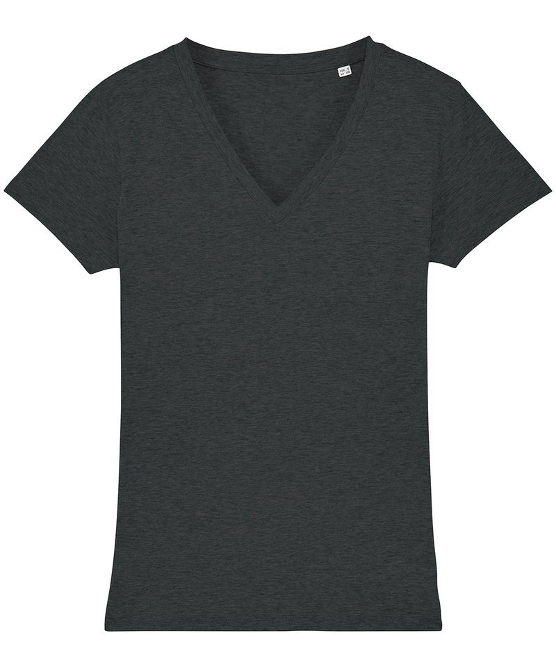 Women's Stella Evoker V-Neck T-Shirt (Sttw023) in by StanleyStella — Custom branded clothing by Print Press, featuring premium embroidery produced in our specialist print lab in the UK.