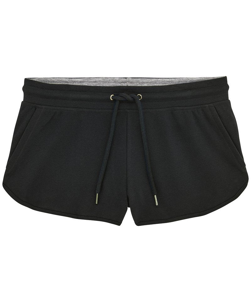 Women's Stella Cuts Jogger Shorts (Stbw130) in Black by StanleyStella — Custom branded clothing by Print Press, featuring premium embroidery produced in our specialist print lab in the UK.