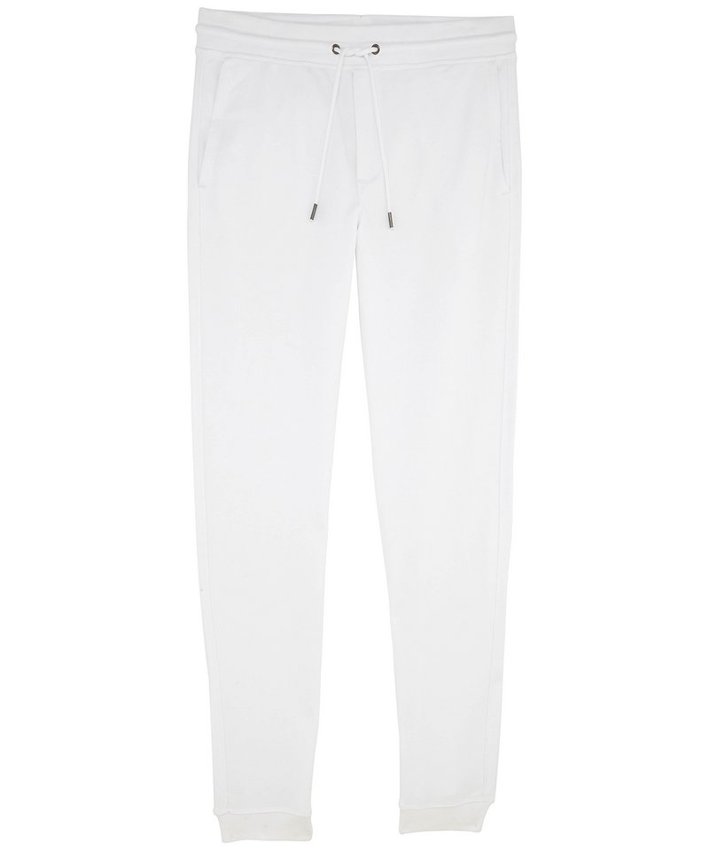 Stanley Steps Jogger Pants (Stbm519) in White by StanleyStella — Custom branded clothing by Print Press, featuring premium embroidery produced in our specialist print lab in the UK.