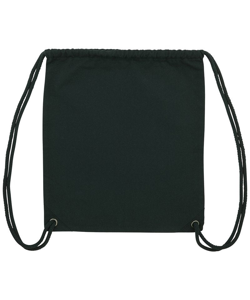 Woven Gym Bag (Stau763) in One size Black by StanleyStella — Custom branded clothing by Print Press, featuring premium embroidery produced in our specialist print lab in the UK.
